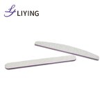 Disposable Nail File - Lyder Custom Logo Half Moon 100/180 Grit Professional Tool