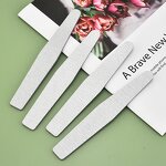 Emery Board Nail File - Lyder OEM ODM Custom Logo Zebra 80-240 Grit Natural Nails