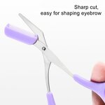 Eyebrow Grooming Kit - LYDER Portable Trimmer Set with Slanted Blade Eyebrow Clip