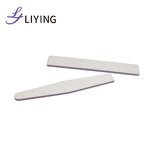 Disposable Nail File - Lyder Custom Logo Half Moon 100/180 Grit Professional Tool