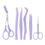 Eyebrow Grooming Kit - Professional Tweezers Multi-Purpose Scissors Customizable Set