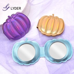 Pumpkin Compact Mirror - Lyder Custom Logo Halloween Gift Mini Pocket Cosmetic Mirror