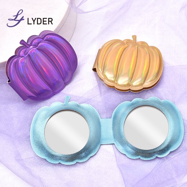 Pumpkin Compact Mirror - Lyder Custom Logo Halloween Gift Mini Pocket Cosmetic Mirror