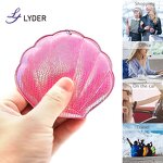 Seashell Mirror Keychain - Lyder Bling Promotional Gift Single Side Silver Finish
