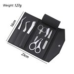 Eyebrow Grooming Kit - Professional Tweezers Multi-Purpose Scissors Customizable Set