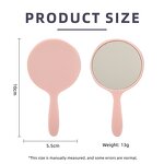 Portable Makeup Mirror - Private Label Creative Round Design Travel Carrying Tool