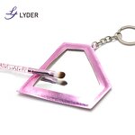 Leather Compact Mirror - Lyder Wholesale Custom Logo Lash Mini Keychain Gift