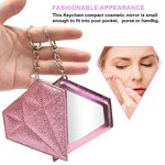 Leather Compact Mirror - Lyder Wholesale Custom Logo Lash Mini Keychain Gift