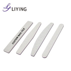 Emery Board Nail File - Lyder OEM ODM Custom Logo Zebra 80-240 Grit Natural Nails