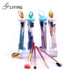 Cosmetic Brush Set - LYDER Custom Logo 4PCS Bling Glitter Handle Synthetic Hair Tool