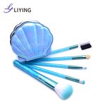 Mermaid Makeup Brushes - Lyder Low MOQ Cruelty-Free Glitter Synthetic Hair Pink Set