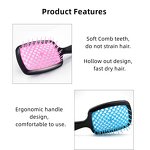Scalp Massage Comb - Lyder Custom Logo Hollowed-out ABS Detangling Vent Shower Brush
