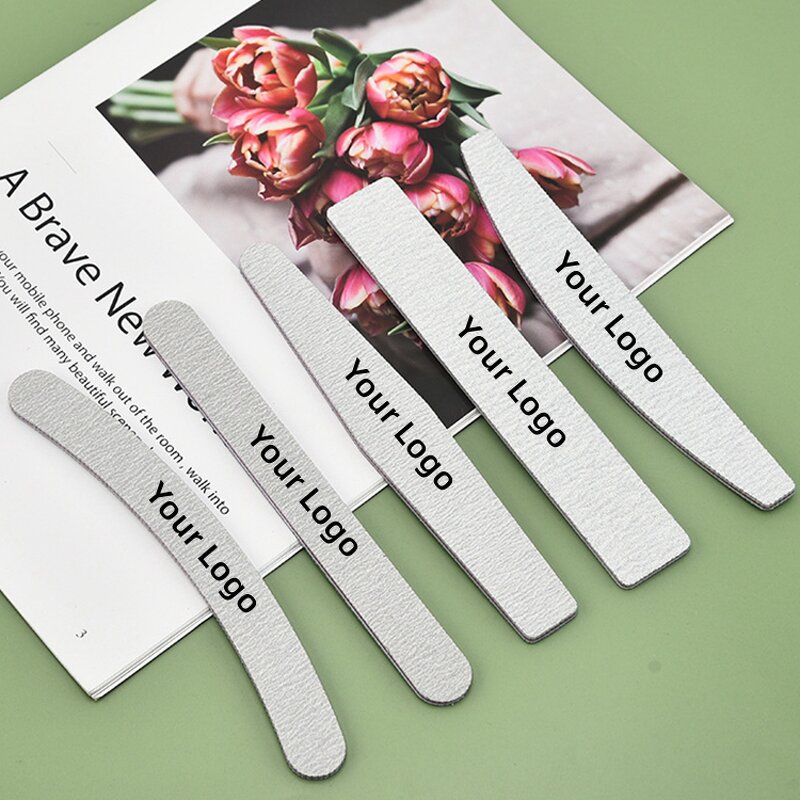 Diamond Nail File - Lyder Zebra Gray 80-320 Grit Personalized Wholesale Abrasive Tool