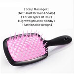 Scalp Massage Comb - Lyder Custom Logo Hollowed-out ABS Detangling Vent Shower Brush