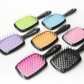 Scalp Massage Comb - Lyder Custom Logo Hollowed-out ABS Detangling Vent Shower Brush