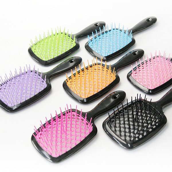 Scalp Massage Comb - Lyder Custom Logo Hollowed-out ABS Detangling Vent Shower Brush