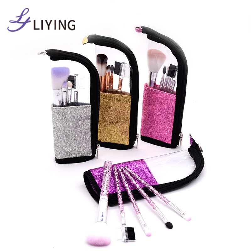 Makeup Brush Set - Custom Logo Vegan Synthetic Hair Concealer Foundation 5-Piece Kit