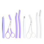 Eyebrow Trimmer Set - LYDER Portable Comfort Handle Slanted Blade 20x12cm Tool