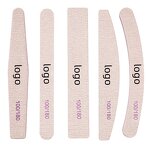 Disposable Nail File - Lyder Custom Logo Zebra 100/180 Grit Plastic Emery Board