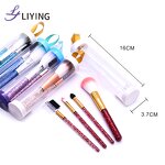 Cosmetic Brush Set - LYDER Custom Logo 4PCS Bling Glitter Handle Synthetic Hair Tool
