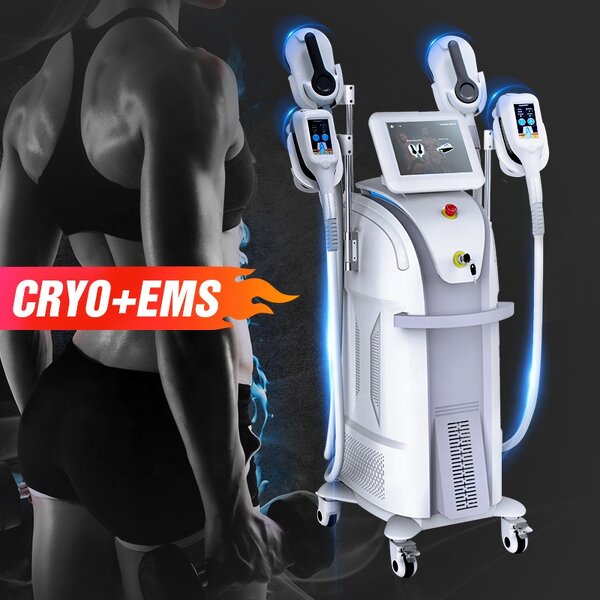 Fat Freezing Machine Manufacturer - 2 in 1 Cryo EMSs RF Muscle Building Fat Freeze 4 Handles