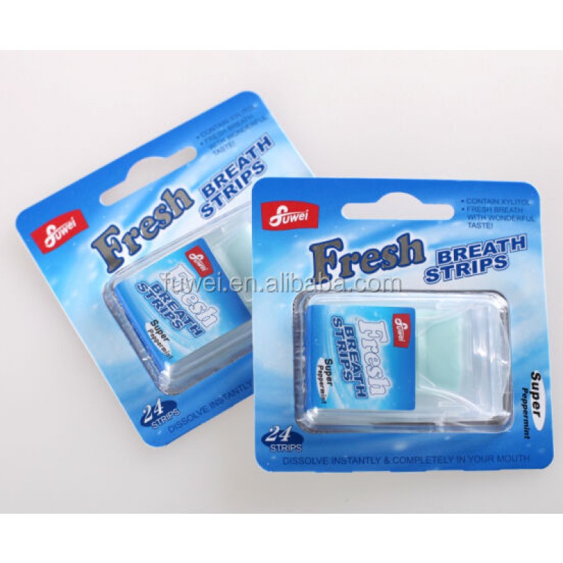 Peppermint Breath Strips Manufacturer - Oral Fresh Breath Supplement