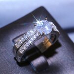 Rings Manufacturer - OEM Delicate Cushion Cut Yellow Crystal Zircon for Wedding