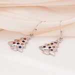 Earrings Manufacturer - Christmas Tree Design with Sparkling Crystal for Gift