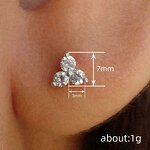 Earrings Manufacturer - Wholesaler Dainty Flower Design Olive Green Zircon Stud