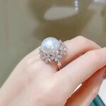 Rings Manufacturer - Elegant Wheat Leaves Design Cubic Zirconia & Custom