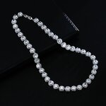 Jewelry Set Manufacturer - Women's Two-Piece Bridal Set Cubic Zirconia Necklace Earrings