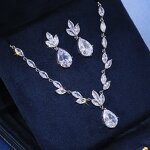 Jewelry Sets Manufacturer - Elegant Simple Two-Piece Bridal Set with Round CZ