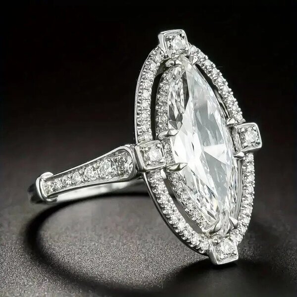 Earrings Manufacturer - Dainty Flowers Shaped Design Marquise Cut Zircon Hoop