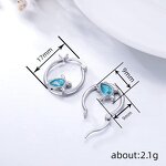 Earrings Manufacturer - Romantic Round Cubic Zirconia Water Drop Pearl Hook