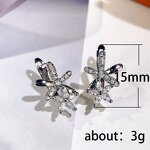Earrings Manufacturer - 2025 Geometric Rhombus Shiny Zircon Stud for Women