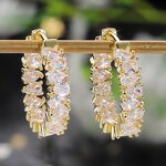 Necklace Manufacturer - Elegant Cross Shaped Marquise Cut Zircon for Women