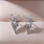 Rings Manufacturer - Rose Gold Elk Shape Design for Women Christmas Gift