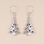 Earrings Manufacturer - Christmas Tree Design with Sparkling Crystal for Gift