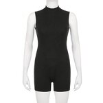 Playsuit Romper Manufacturer - Liu Ming Custom Logo Summer Women Sexy Sleeveless Skinny