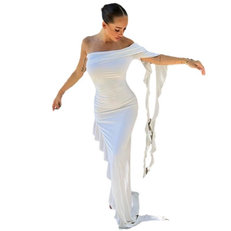 Halter Maxi Dress Manufacturer - Women Summer Sleeveless Sexy Party Beach Natural Waist