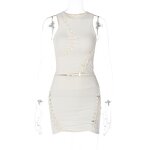 Women Two Piece Set Manufacturer - 2026 O Neck Crop Tank Top + Skirt Y2K Party