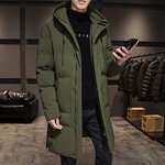 Cotton-padded Coat Manufacturer - 2026 Men Long Polyester Warm Solid Comfortable Parkas