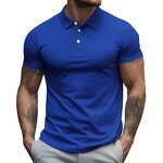Polo Shirts Manufacturer - Clearance Men Summer Short Sleeve Solid Breathable Polyester