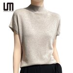 Woolen T-Shirts Manufacturer - Liu Ming Women Casual Eco-Friendly Spring Half Turtle Neck