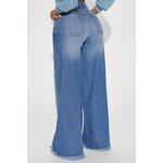 Baggy Jeans Manufacturer - 2026 Tassel High Waist Wide Leg Washed Denim Trousers
