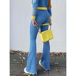 Denim Pants Manufacturer - 2025 Women Vintage High Waist Striped Skinny Stretch OEM ODM