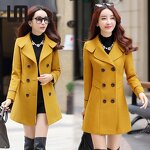 Woolen Trench Coat Manufacturer - Liu Ming 2025 Women Winter Windproof Long Sleeve Cotton