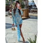 Floral Dress Manufacturer - Women Chic Mesh Accent Breathable Summer Casual Outdoor