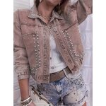 Denim Jacket Manufacturer - 2026 Ladies Casual Streetwear Long Sleeve Single-breasted
