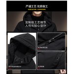 Cotton-padded Coat Manufacturer - 2026 Men Long Polyester Warm Solid Comfortable Parkas